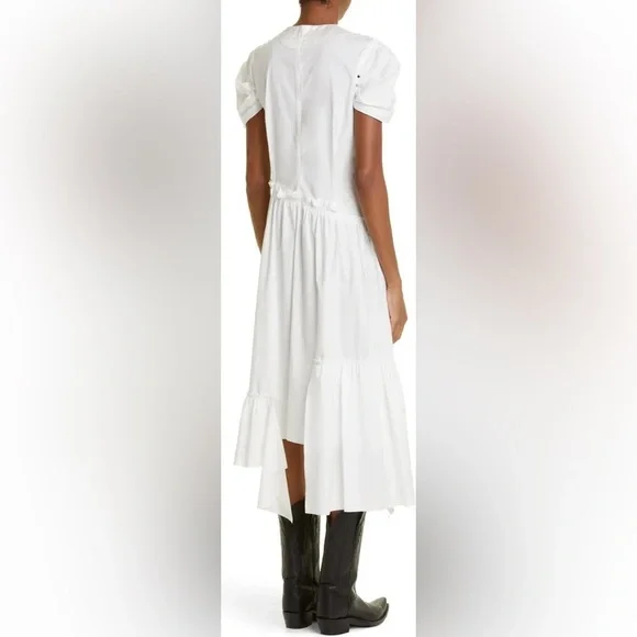 COMMISSION Canyon Mixed Media Dress in White sz 6 995$